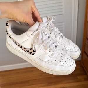 Leopard Accent Nike Air Force Ones